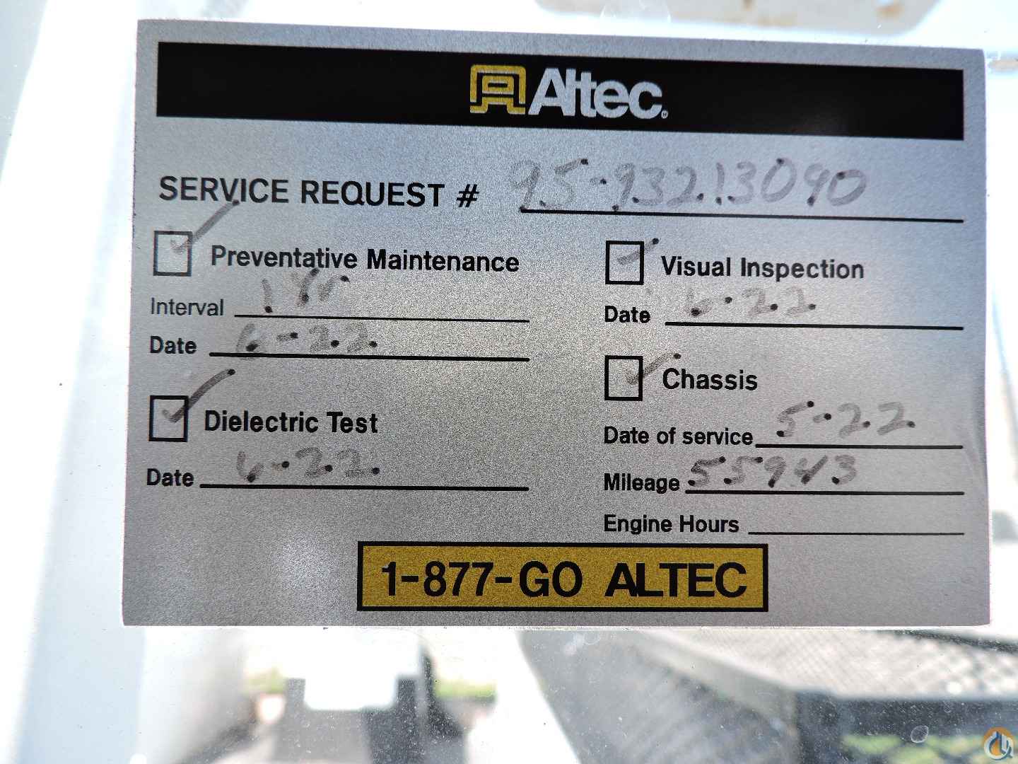 2013 Altec AA755 Bucket/Service Truck Crane for Sale or Rent in Hodgkins Illinois Crane Network image 18